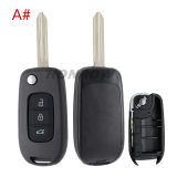 For New Renault 3 button remote key shell without logo,please choose the blade