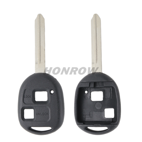 For High quality Toy 2 button remote key blank with TOY47 blade