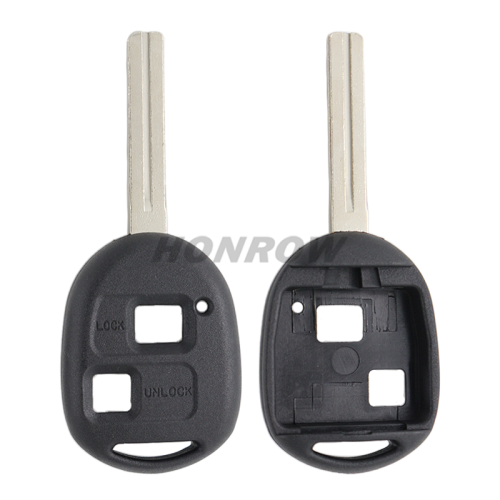 For High quality Toy 2 button remote key blank with TOY48 blade