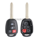 For high quality Toy 3+1 button remote key blank enhanced version