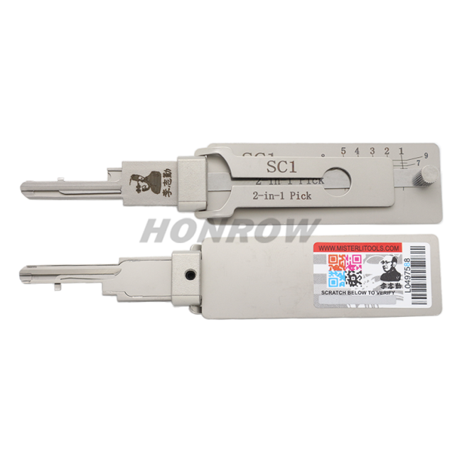 For Original Lishi SC1 2 in 1 decode and lockpick