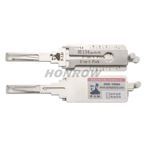 For Original Lishi HU134 Ign/Dr/Bt 2 in 1 decode and lockpick
