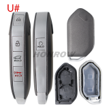 For new 2023-2025 Kia Telluride Sorento K5 Carnival 3/4/5/6/7/8 buttons remote key shell without logo