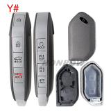 For new 2023-2025 Kia Telluride Sorento K5 Carnival 3/4/5/6/7/8 buttons remote key shell