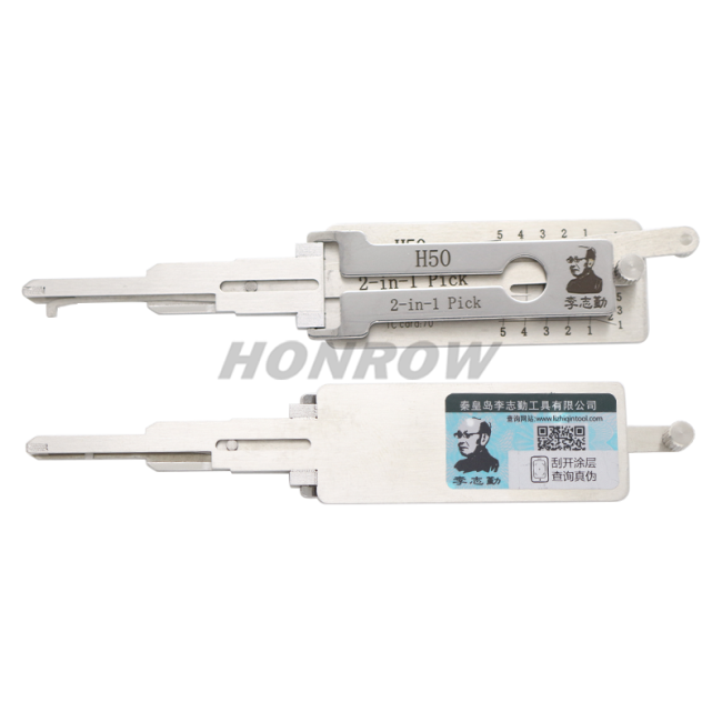 Original Lishi 2-in-1 Pick Decoder Tool FO14R/H50 For Ford Door Lock Anti Glare Type