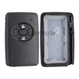 For Toyota 2 button remote key blank , the blade with two side groove (black)