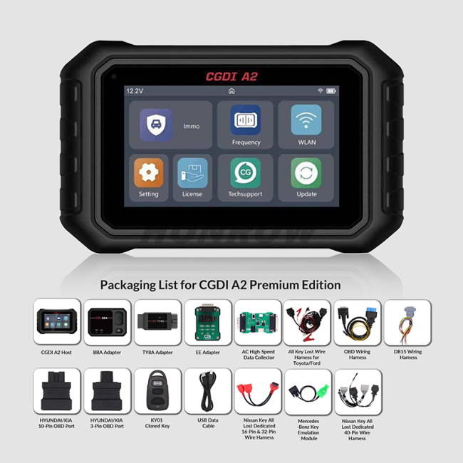 New CGDI A2 Premium Edition IMMO Matching Frequency Detection WiFi Connectivity Support BMW G Series BDC2 Get Free BDC2 Adapter No Annual Fee