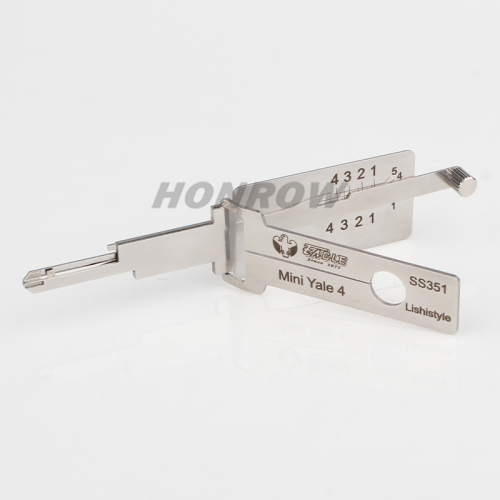 Lishi Tool Mini Yale 4 SS351 2 in 1 lock pick lishi style lock pick  2 in 1 tool