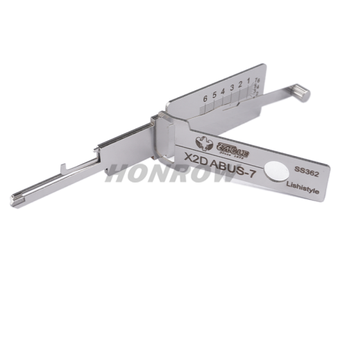 Lishi Tool X2D ABUS-7 SS362 2 in 1 lock pick lishi style lock pick  2 in 1 tool