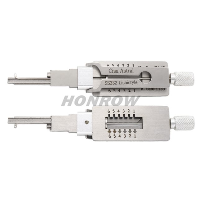 Lishi Tool Cisa Astral SS332 lock pick lishi style lock pick and decoder locksmith tool Residential 2 in 1 tool