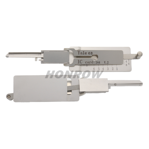 Locksmith Tools Yale-6B (6-Pin) 2 in 1 Pick for Yale Door Locks for Residential 2 in 1 tool