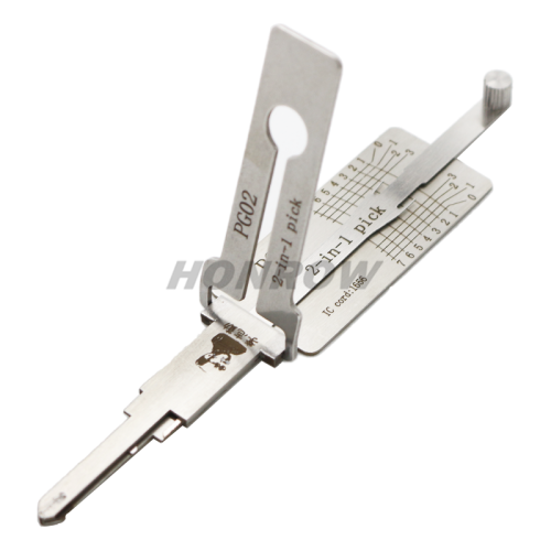 Lishi Tool PG02 2 In 1  lock pick and decoder locksmith tool for Piaggio motorbike