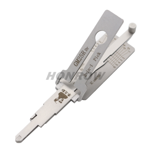 Lishi Tool GM25R Dr 2-in-1 pick  Lishi style  2 in 1 lock pick and decoder locksmith tool used for US old Buick Chevrolet