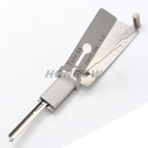 Locksmith Tools Yale-6B (6-Pin) 2 in 1 Pick for Yale Door Locks for Residential 2 in 1 tool