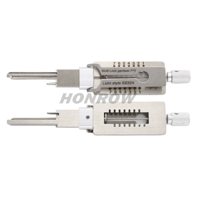 Lishi Tool SS324  Lishi Style Multi lock garrison 7*7 lishi style lock pick set locksmith tool