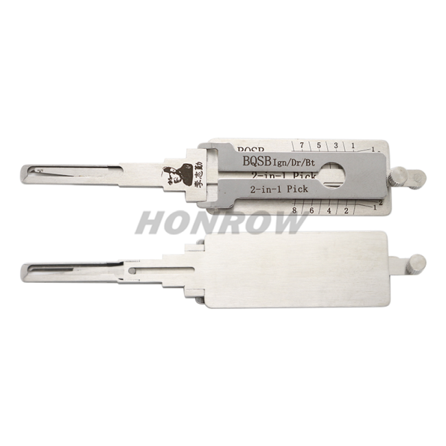 For Original Lishi BQSB Ign/Dr/Bt 2 in 1 decode and lockpick