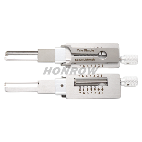 Lishi Tool Yale Dimple SS328 Lishistyle 2 in 1  lock pick and decoder locksmith tool