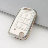 Sliver TPU Car Key Cover For Volkswagen Key Protect Case