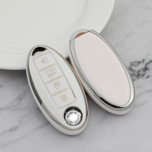 Sliver TPU Car Key Cover For Nissan Key Protect Case