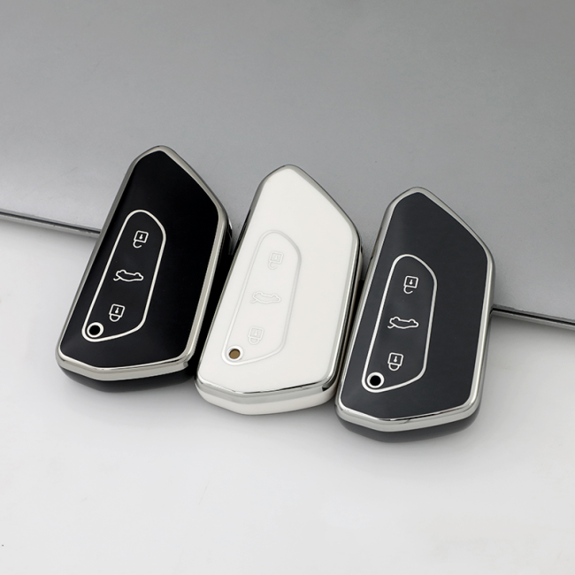 Sliver TPU Car Key Cover For Volkswagen Key Protect Case