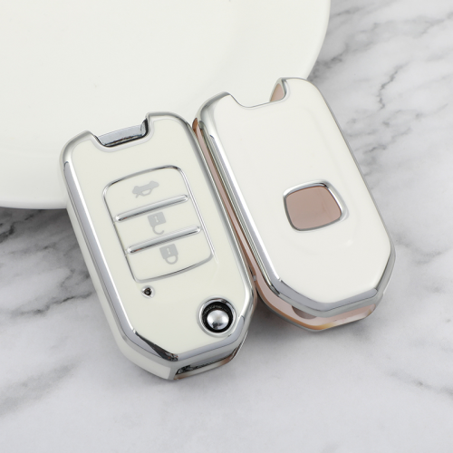 Sliver TPU Car Key Cover For Honda Key Protect Case