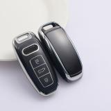 Sliver TPU Car Key Cover For Audi Key Protect Case