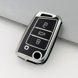 Sliver TPU Car Key Cover For Volkswagen Key Protect Case