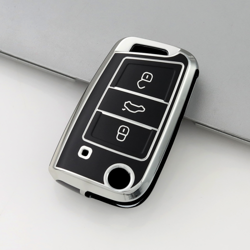 Sliver TPU Car Key Cover For Volkswagen Key Protect Case