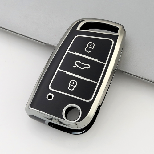 Sliver TPU Car Key Cover For Volkswagen Key Protect Case
