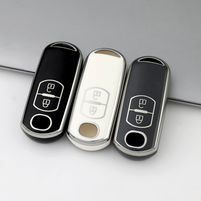 Sliver TPU Car Key Cover For Mazda Key Protect Case