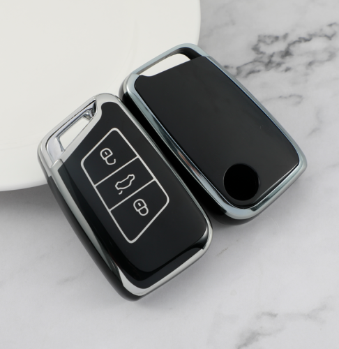 Sliver TPU Car Key Cover For Volkswagen Key Protect Case
