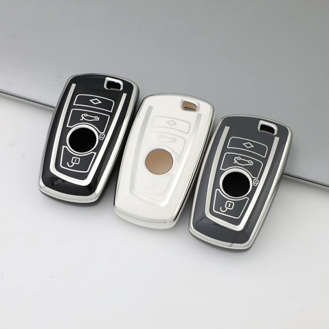 Sliver TPU Car Key Cover For BMW Key Protect Case