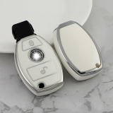 Sliver TPU Car Key Cover For Benz Key Protect Case
