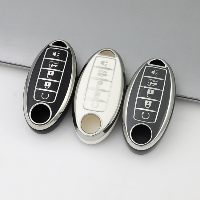 Sliver TPU Car Key Cover For Nissan Key Protect Case