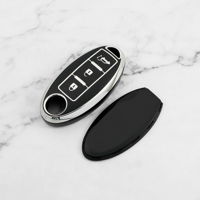 Sliver TPU Car Key Cover For Nissan Key Protect Case