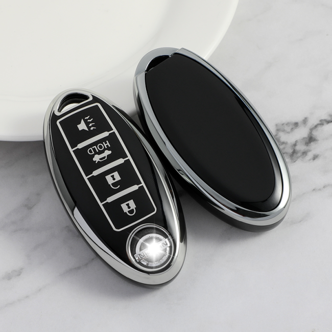 Sliver TPU Car Key Cover For Nissan Key Protect Case
