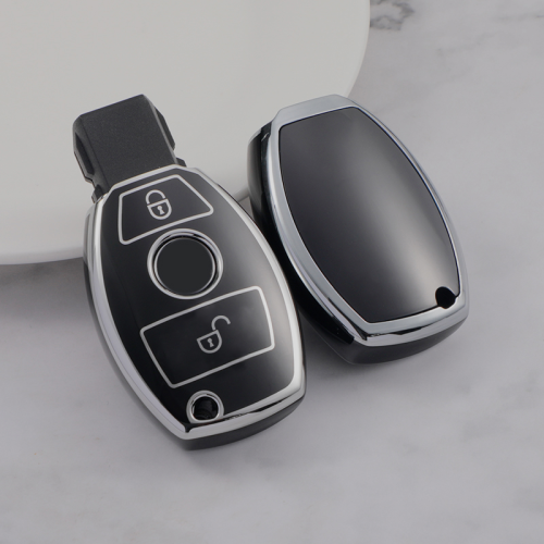 Sliver TPU Car Key Cover For Benz Key Protect Case