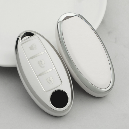 Sliver TPU Car Key Cover For Nissan Key Protect Case