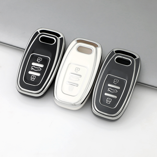 Sliver TPU Car Key Cover For Audi Key Protect Case