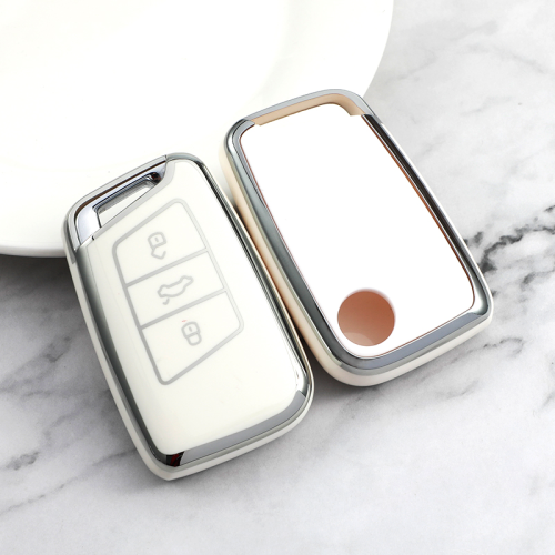 Sliver TPU Car Key Cover For Volkswagen Key Protect Case