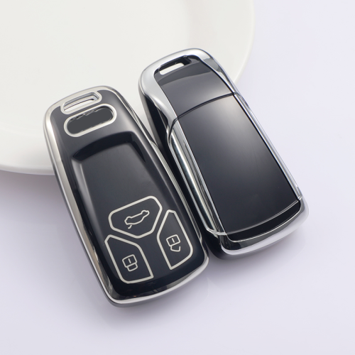 Sliver TPU Car Key Cover For Audi Key Protect Case