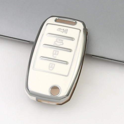 Sliver TPU Car Key Cover For Kia Key Protect Case