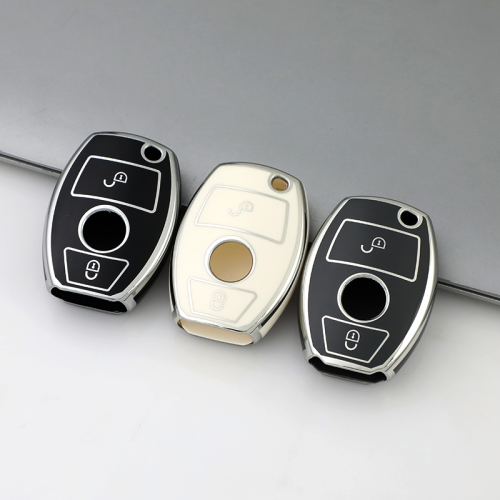 Sliver TPU Car Key Cover For Benz Key Protect Case