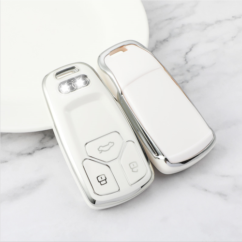 Sliver TPU Car Key Cover For Audi Key Protect Case