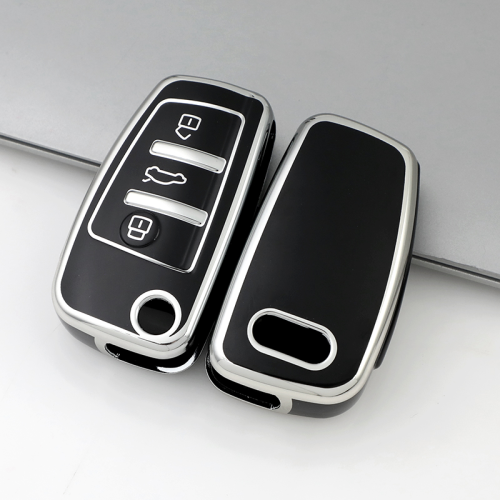 Sliver TPU Car Key Cover For Audi Key Protect Case
