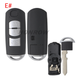 For Mazda 2/2+1/3/3+1/4 buttons remote key blank .3 part of the key