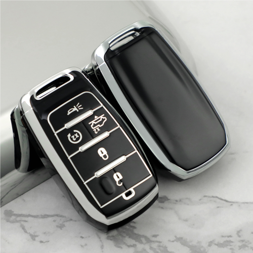 Sliver TPU Car Key Cover For Jeep Key Protect Case