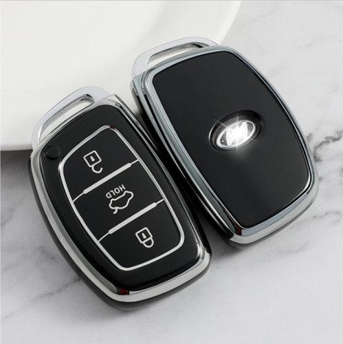 Sliver TPU Car Key Cover For Hyundai Key Protect Case