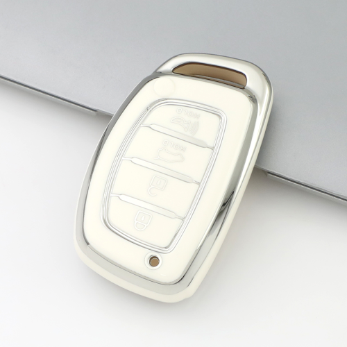 Sliver TPU Car Key Cover For Hyundai Key Protect Case