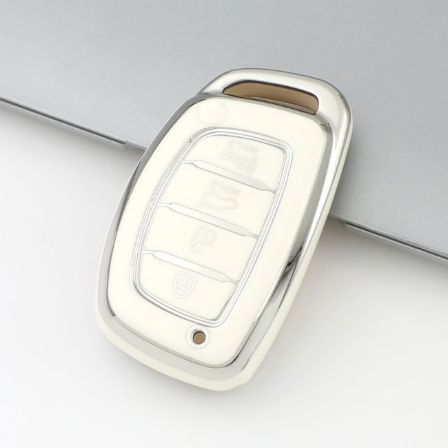 Sliver TPU Car Key Cover For Hyundai Key Protect Case